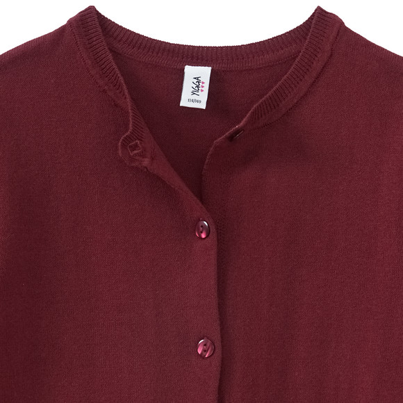 Yigga Mädchen Strickjacke unifarben