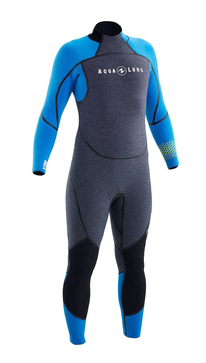 Aqua Lung Men&s 3mm Aquaflex Wetsuit Grey/Blue / 2XL