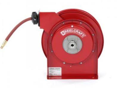 Reelcraft 7650 OLP Heavy Duty Spring Retractable Hose Reel 3/8x22 x 50ft