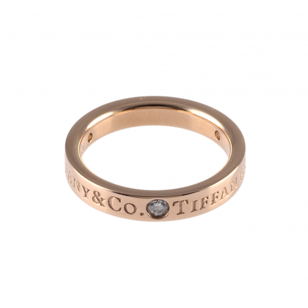 Tiffany & Co. . Ring 18K Rose Gold Diamond 60000533