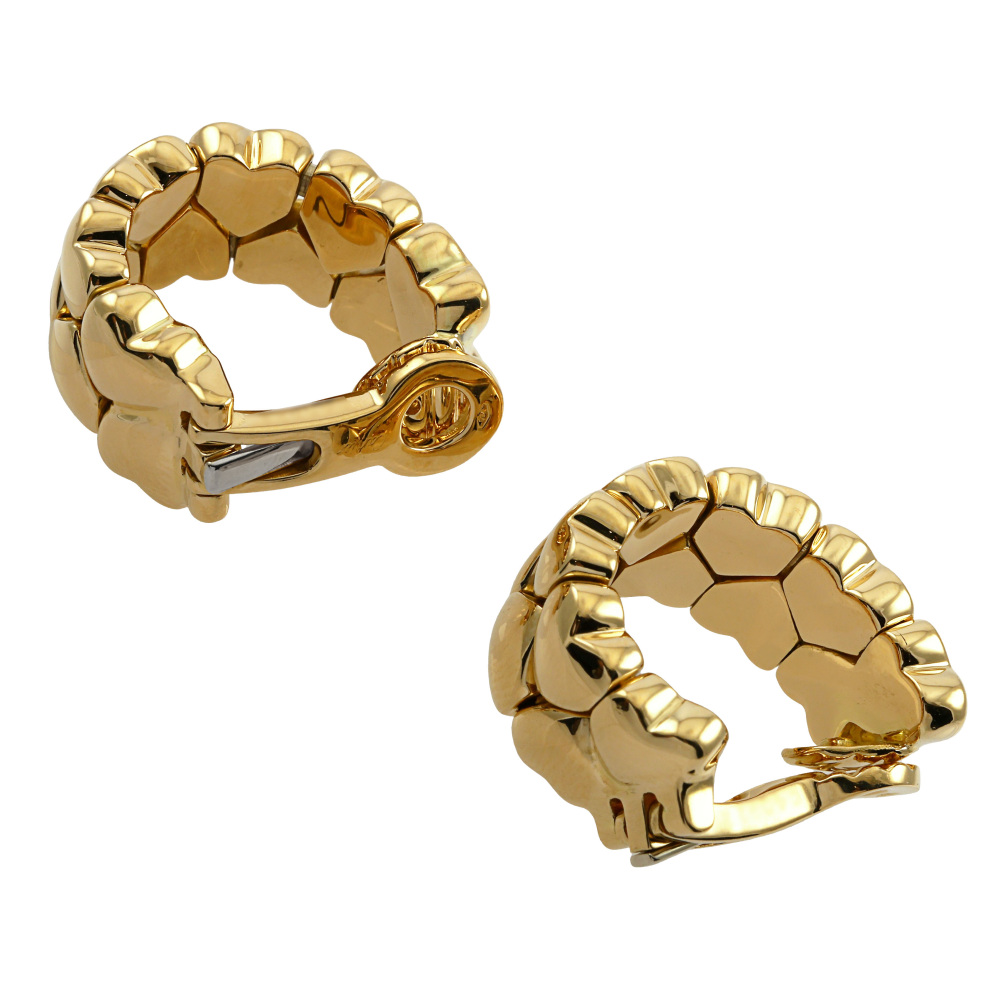 Cartier Double Heart Earrings 18K Yellow Gold