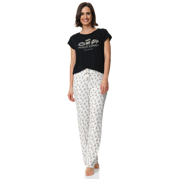 Gina Benotti Damen Schlafhose mit Allover-Print