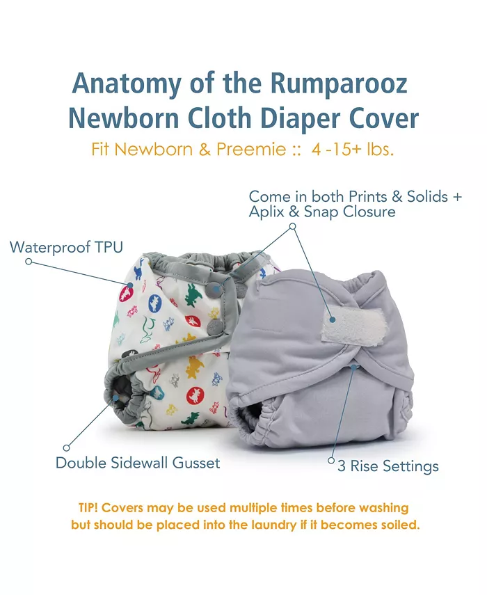 Kanga Care Rumparooz Reusable Newborn Cloth Diaper Cover Aplix