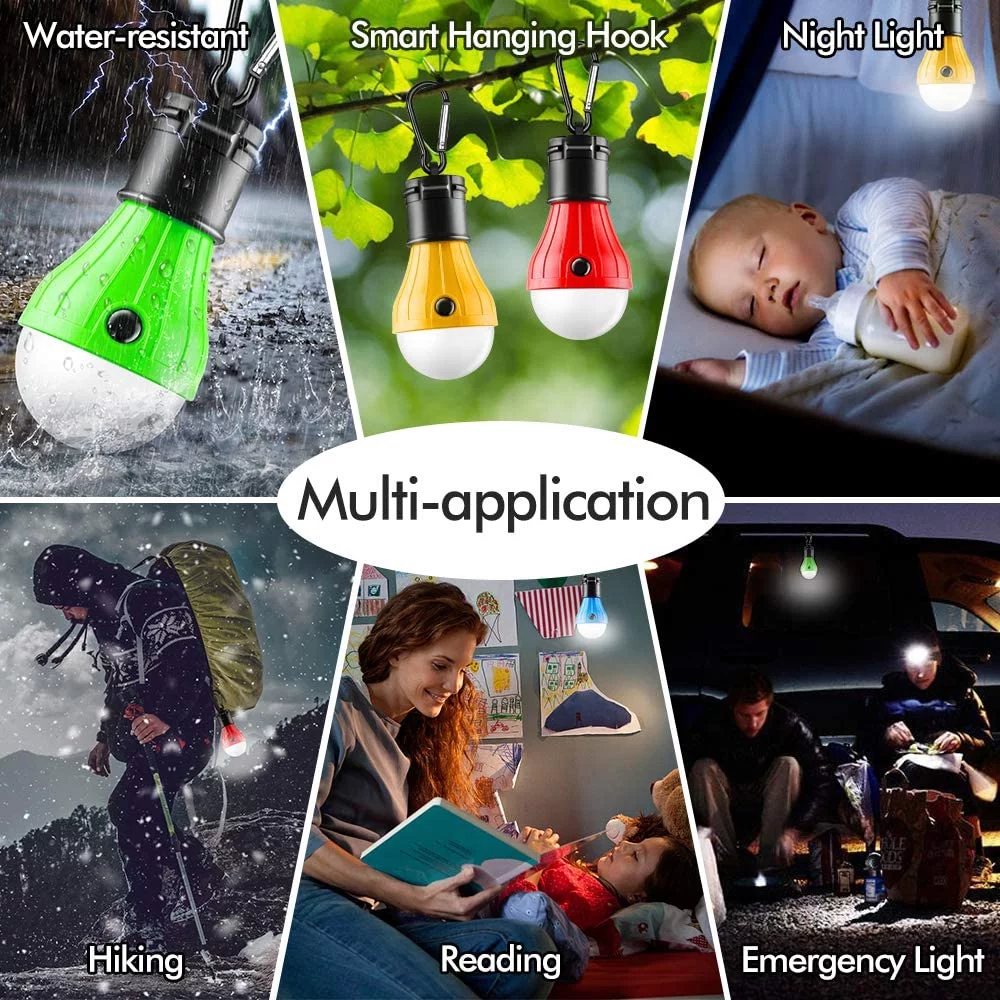 4 Packs LED Camping Light Bulbs