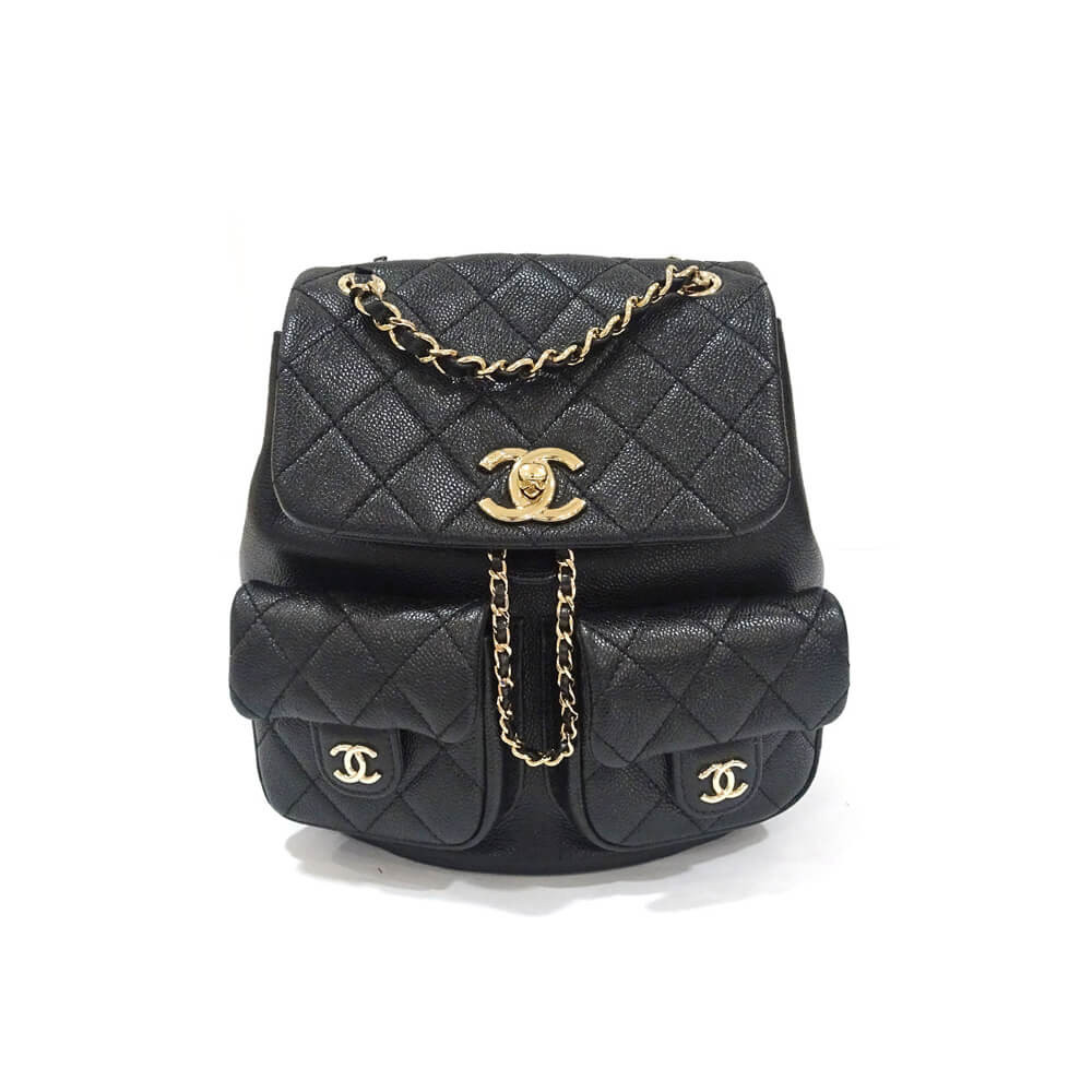 Chanel Small Duma Backpack Caviar Calfskin 19cm/7.5in