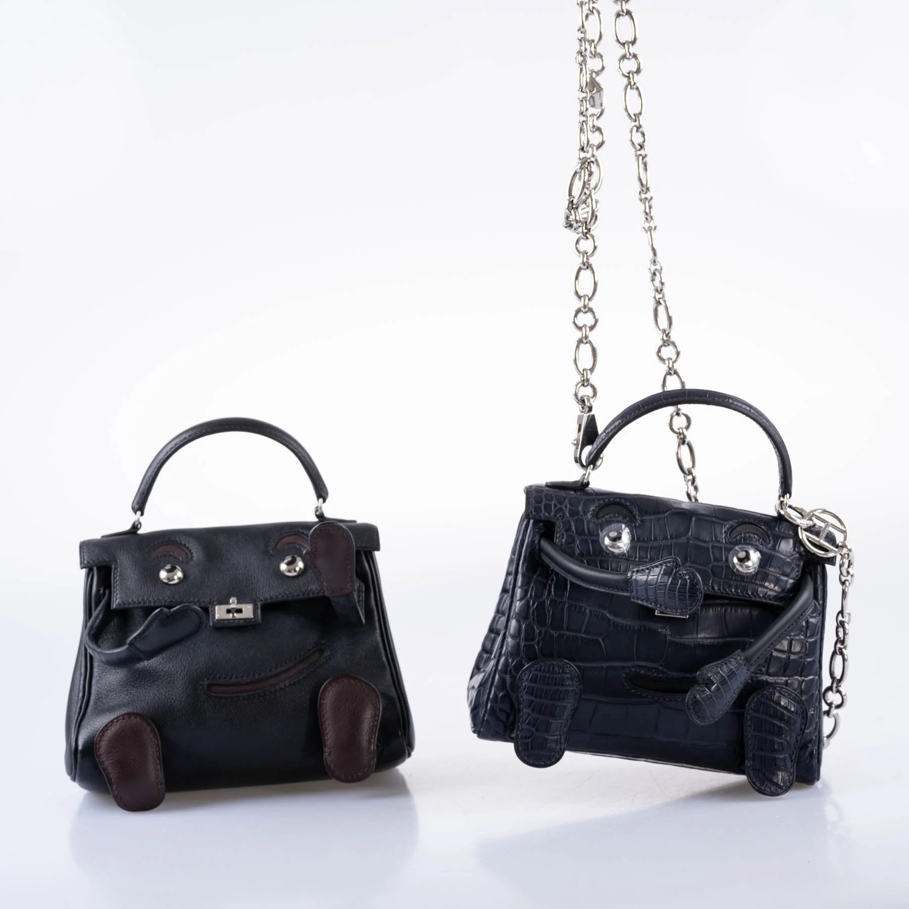Hermès Kelly Doll Quelle Idole Noir Gulliver Palladium Hardware
