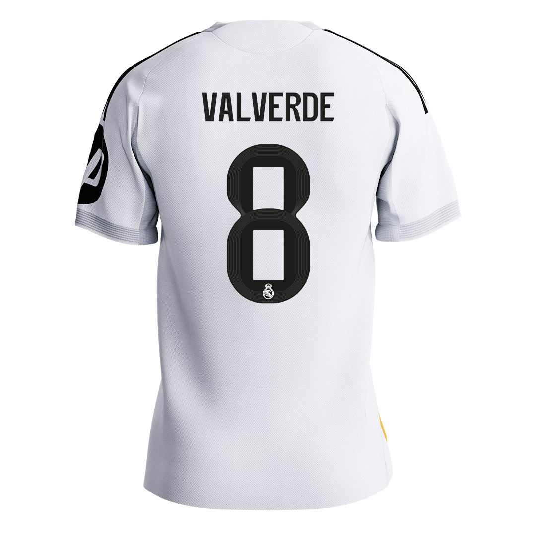VALVERDE #8 Real Madrid Home Player Version Jersey 2025/26