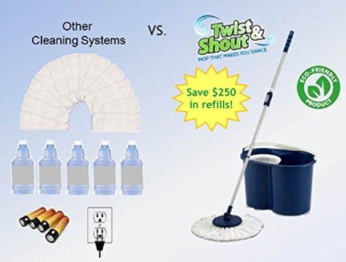 Twist and Shout Mop – Award Winning Original Hand Push Spin Mop