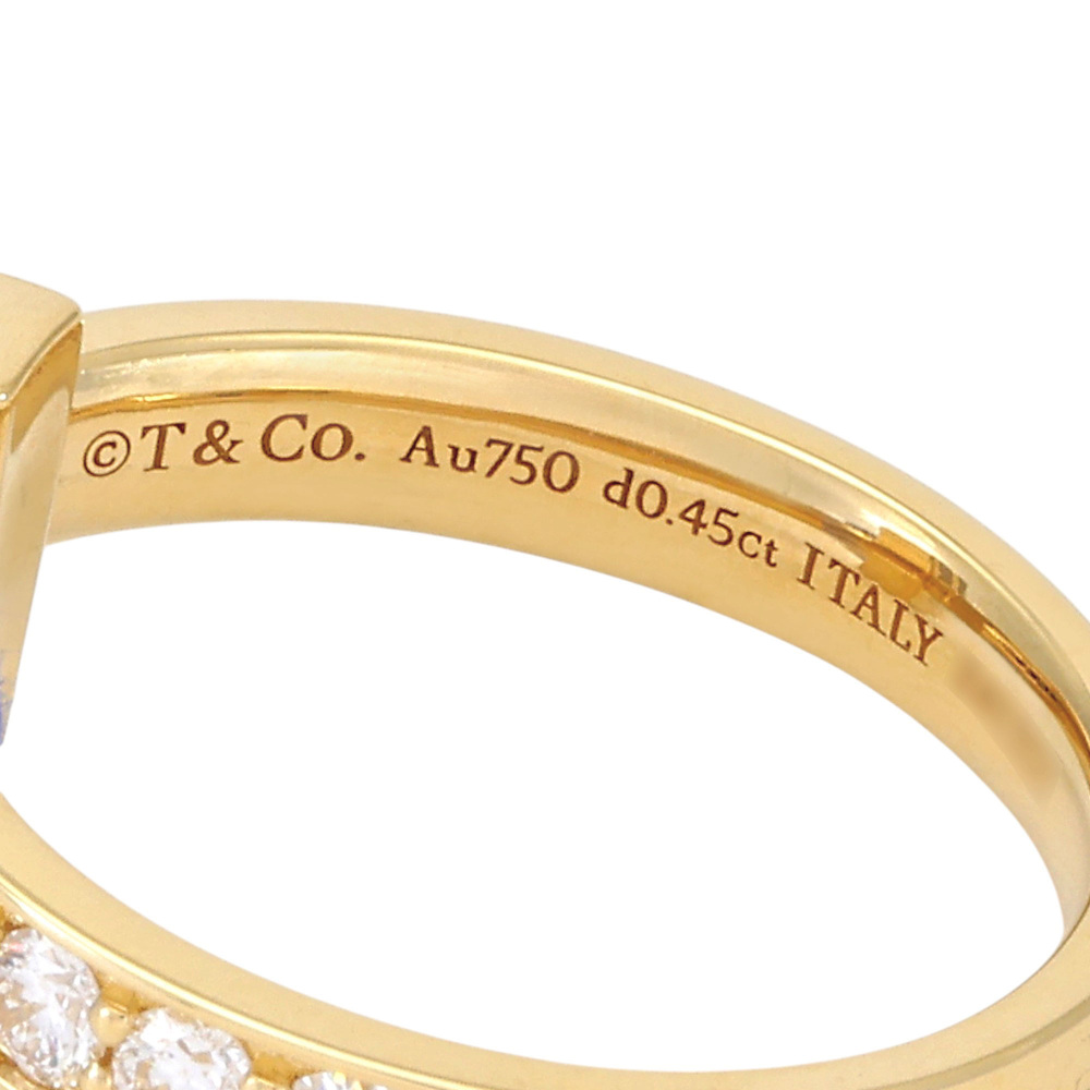 Tiffany & Co. Tiffany T One Narrow Ring 18K Yellow Gold Diamond 73125537