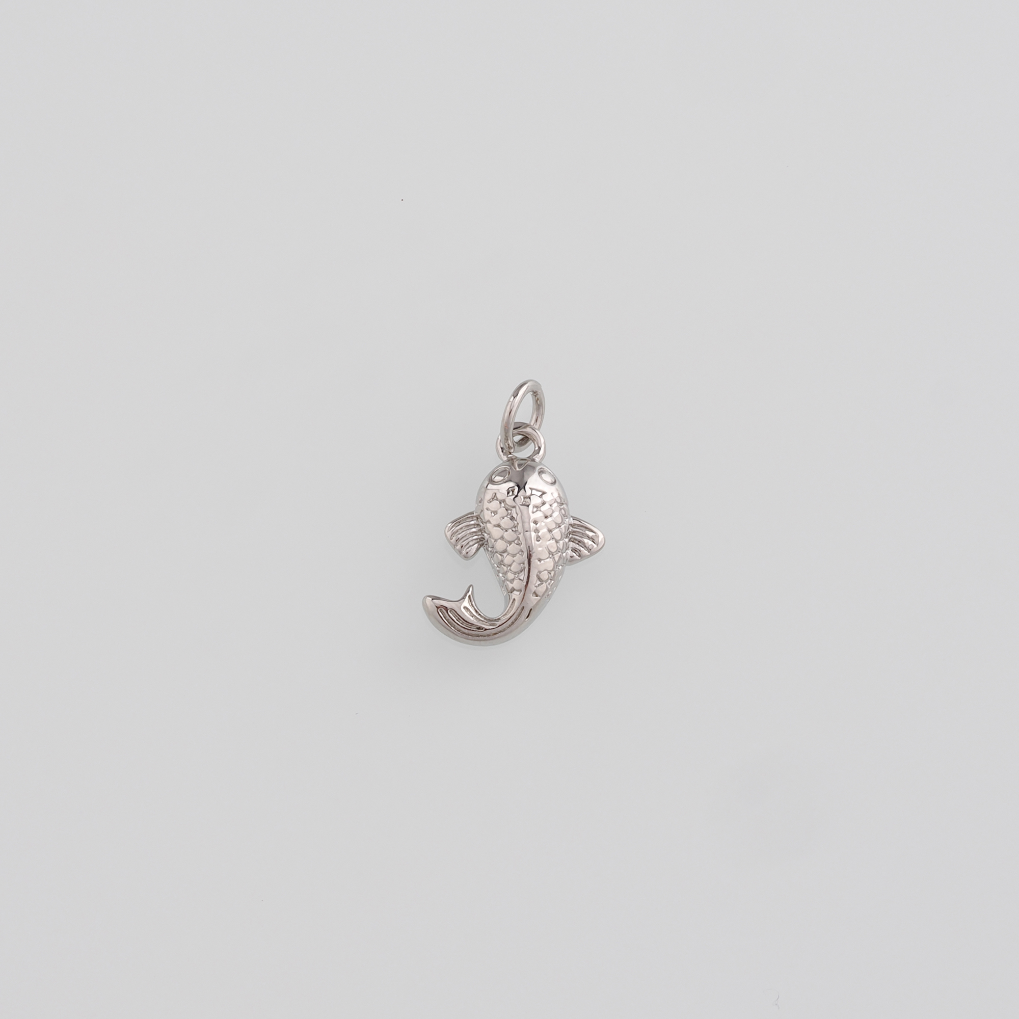 18K Gold Filled Fish Pendant,Ocean Fish Charm Earrings Necklace for DIY Jewelry Making Supply