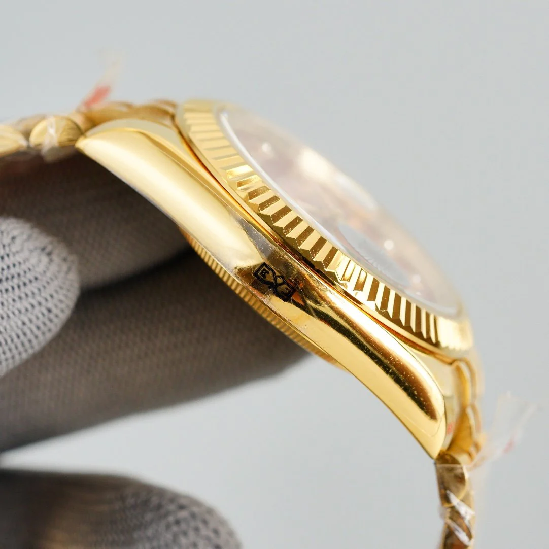 DATEJUST 41MM GOLD RED DIAL JUBILEE BRACELET