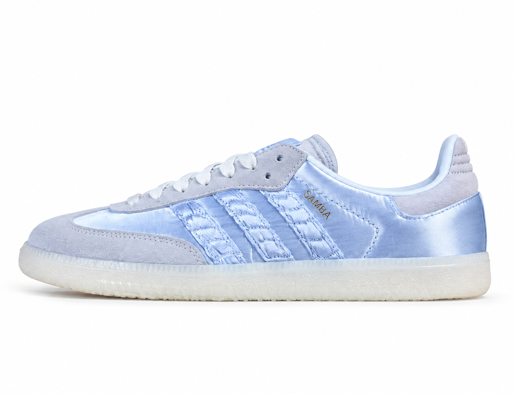 Adidas Samba Clover Casual Board Shoes Blue/Light Grey HQ5160
