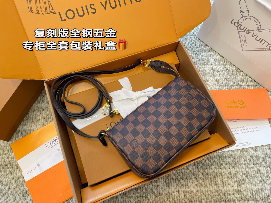 LV Plaid Mahjong Bag - cnluxepick
