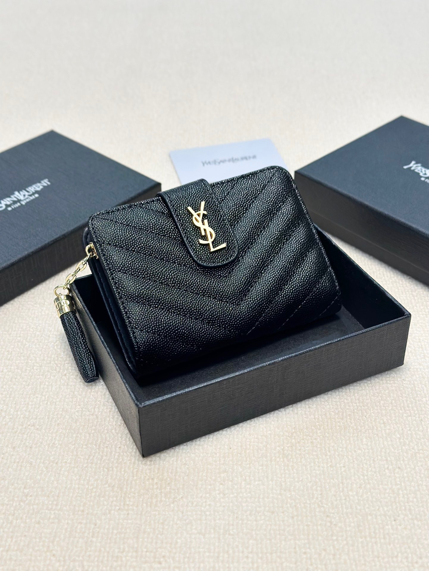 YSL new tri-fold short wallet - cnluxepick