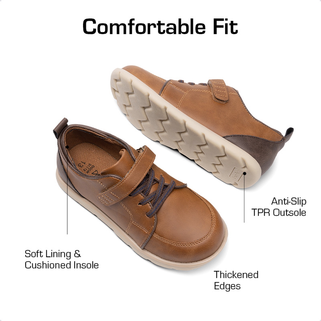 Boys' Anti-Slip Cushioned Leather Sneakers
