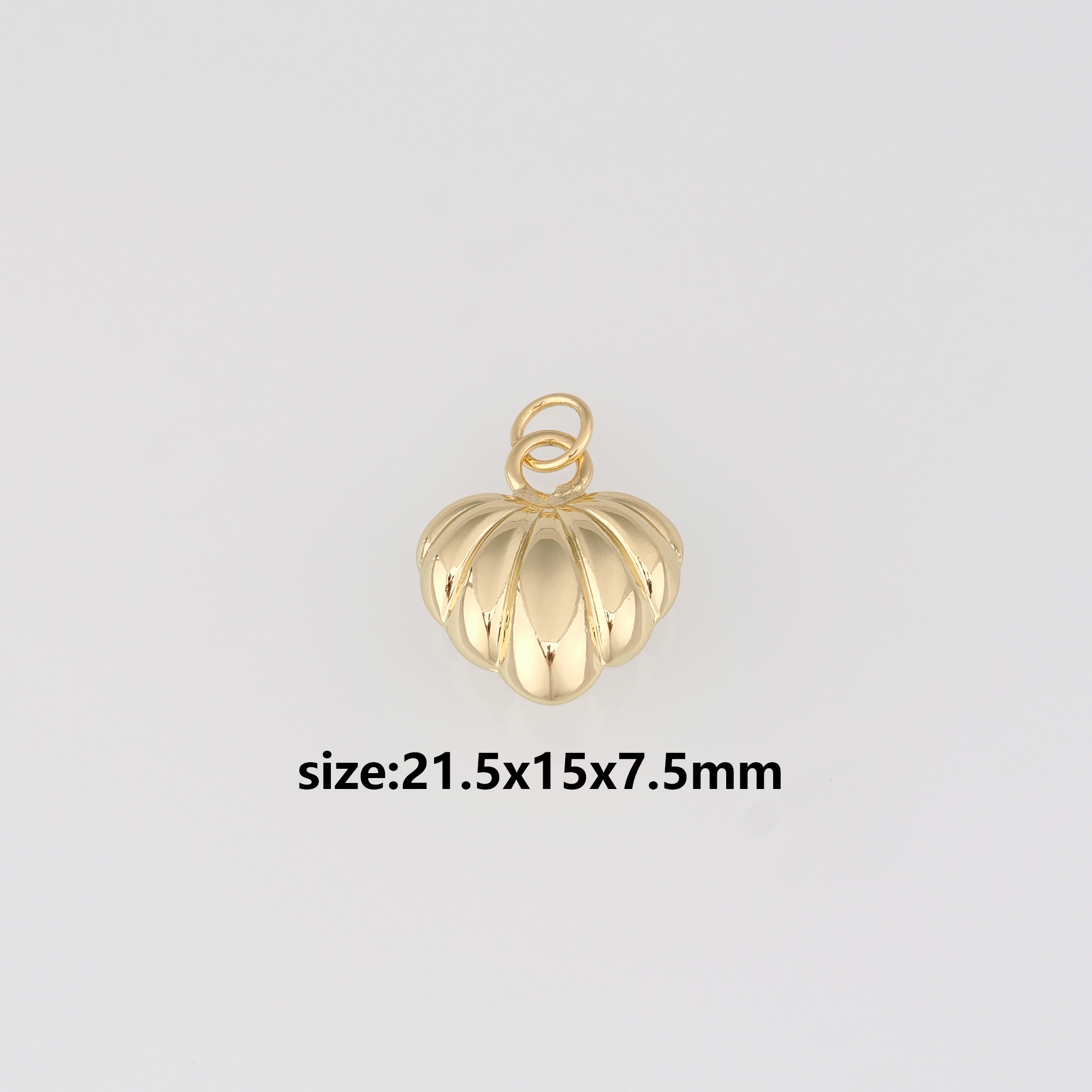 18K Gold Filled Heart Pendant,Gold Heart Charm Earrings Necklace for DIY Jewelry Making Supply
