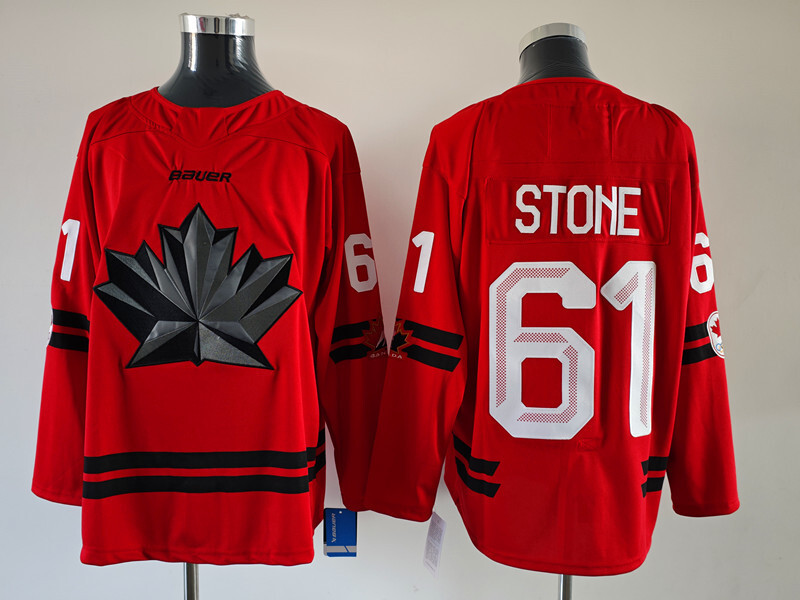 Men's Canada Hockey Mark Stone #61 Red 2026 Winter Olympics Jersey