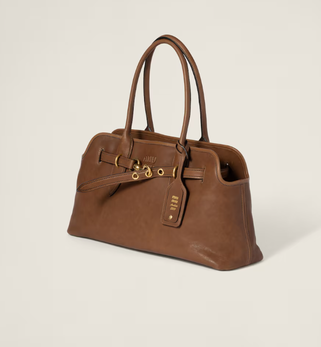 Miu Miu Aventure nappa leather bag