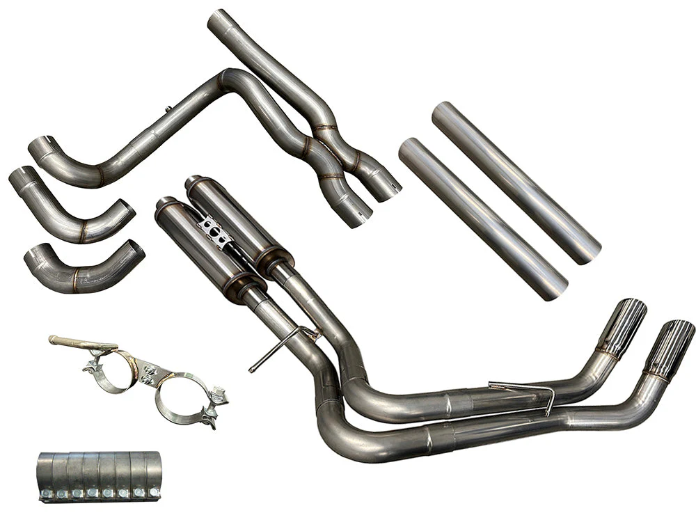 Silverado & Sierra True Dual Exhaust System| 1999-2019 (Single Cab) 