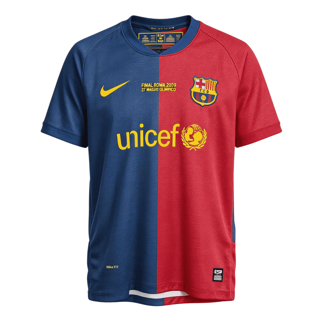 Retro Soccer Jersey ETO'O #9 Barcelona Home 2008/09 - UCL Final - UCL