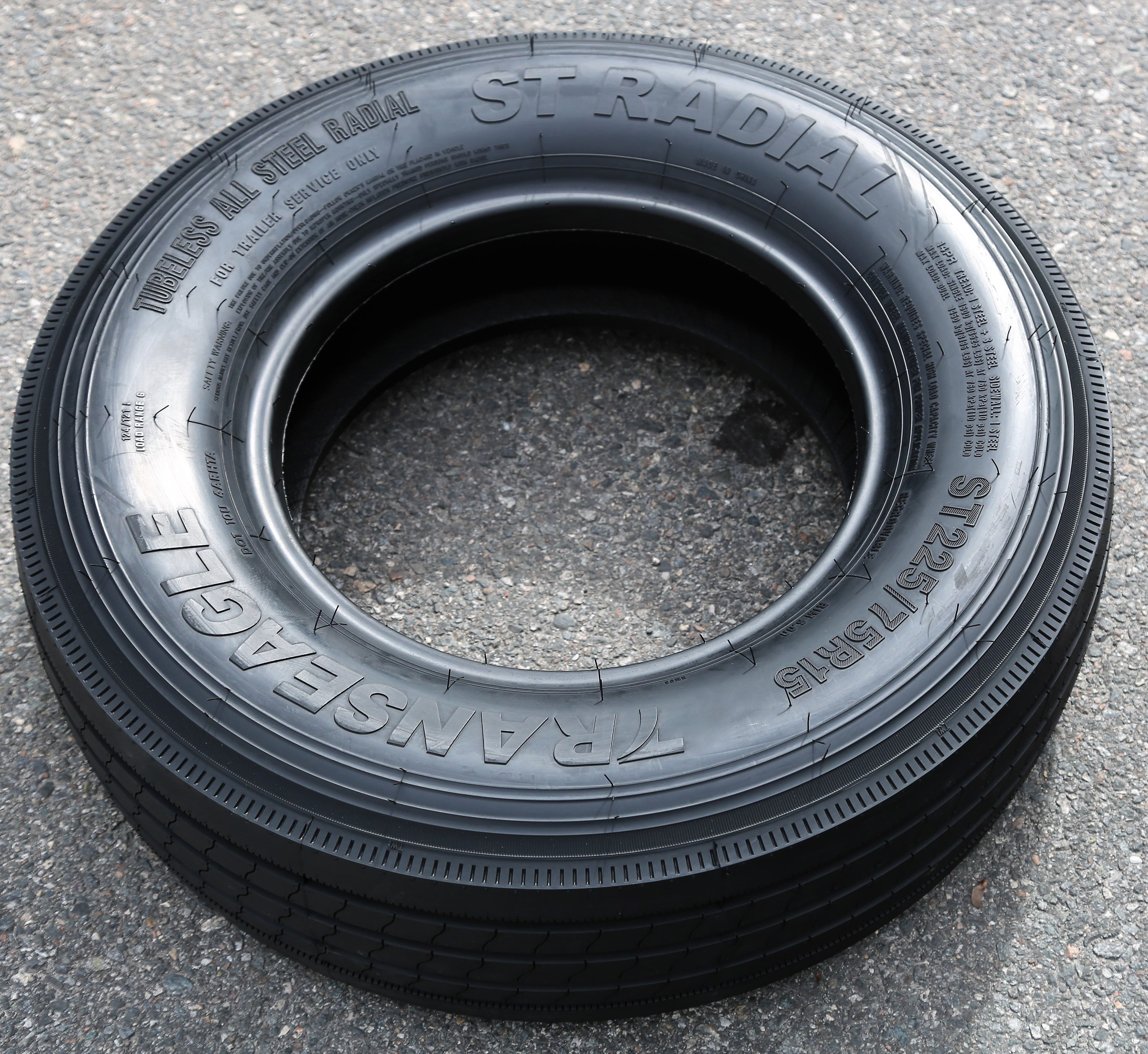Transeagle All Steel STR Trailer Tire - ST225/75R15 124L LRG 14PLY