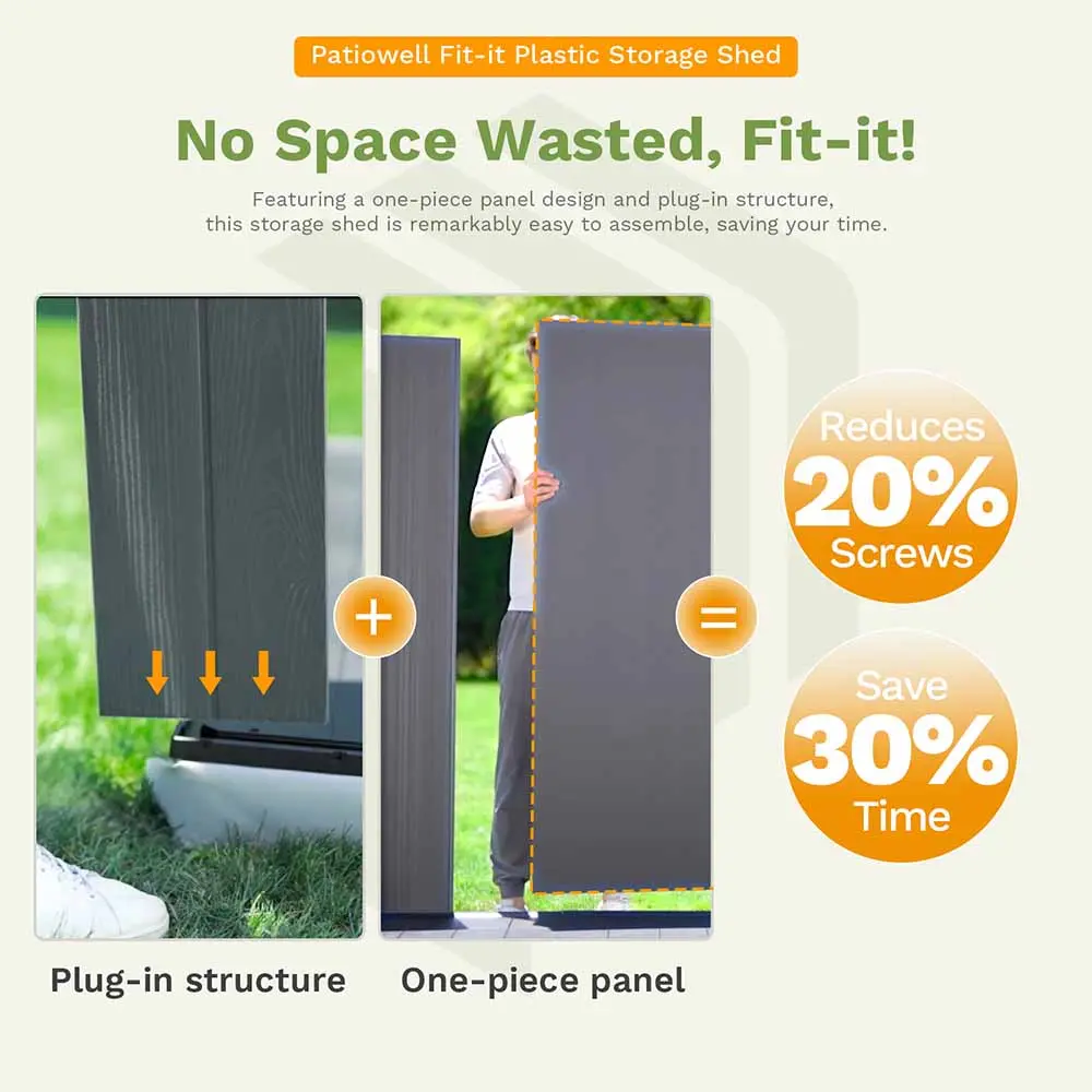 Patiowell Fit-it 4x4 Plastic Shed