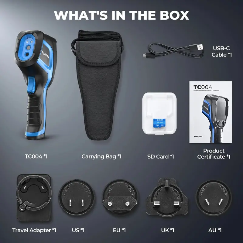 TOPDON TH300 Thermal Imaging Camera – 256×192 IR Resolution, Handheld Diagnostic Tool