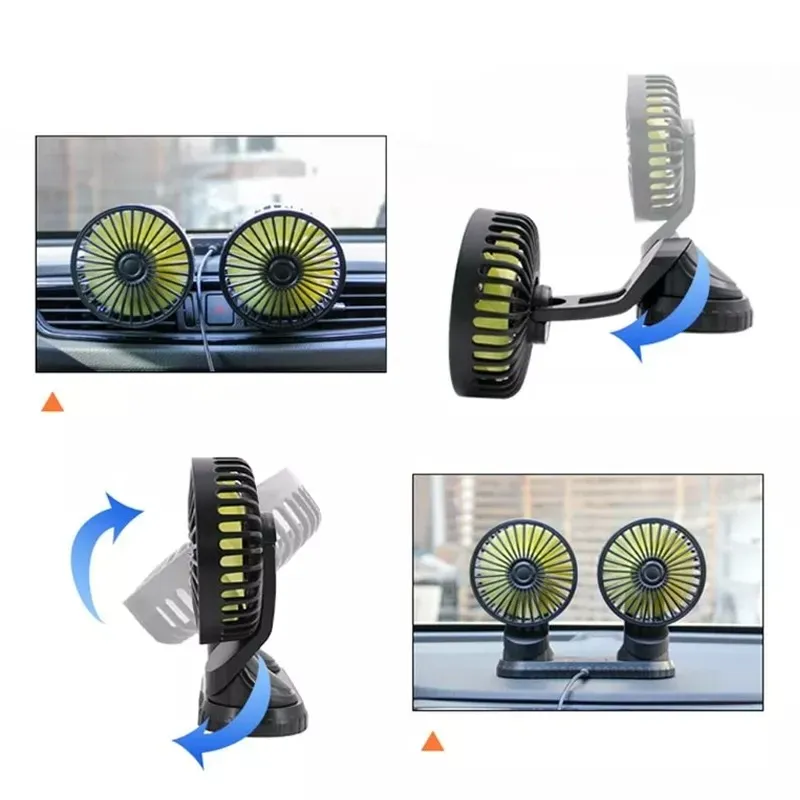 Adjustable Car Fan - Enjoy Double Air Conditioning