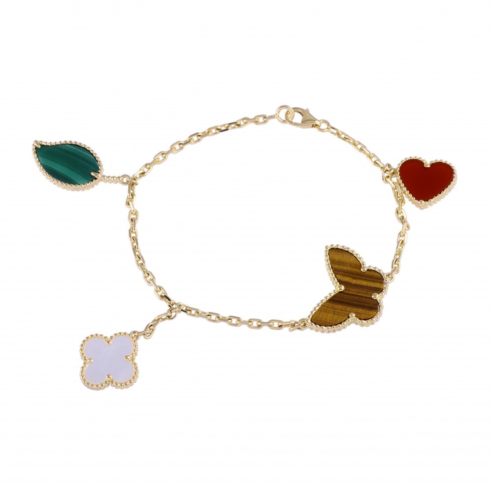 Van Cleef & Arpels Lucky Alhambra Bracelet 18K Yellow Gold