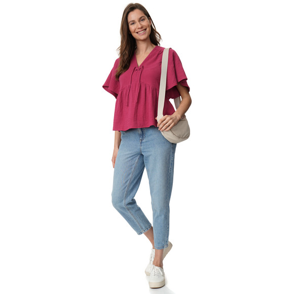 Gina Damen Hose mit Zopf-Gürtel