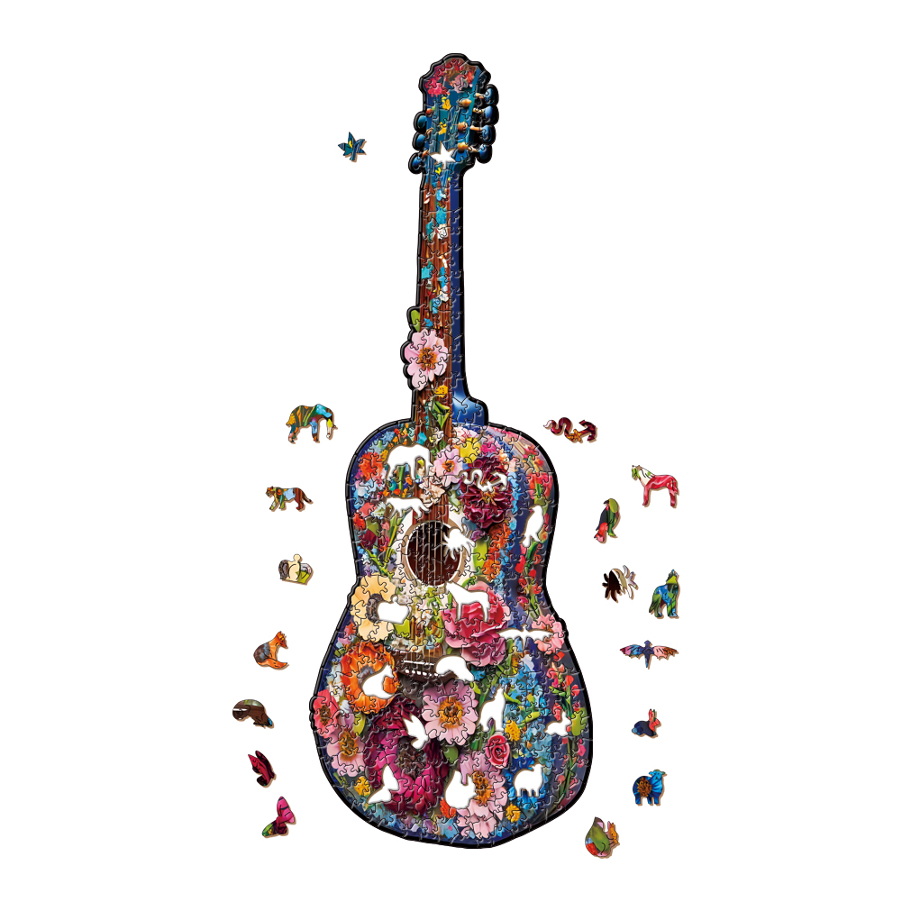 Animal Wooden Puzzle-guitar