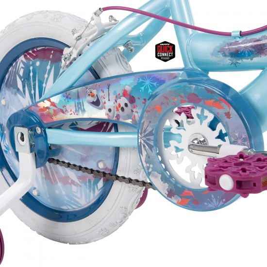 Frozen 2 Kid Bike, Training Wheels, Streamers & Basket Included, 16 inch