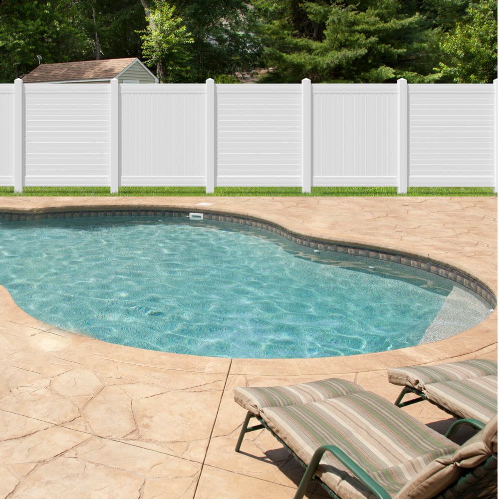 Pro Series Hudson 6×6 White Vinyl Privacy Fence Panel Kit