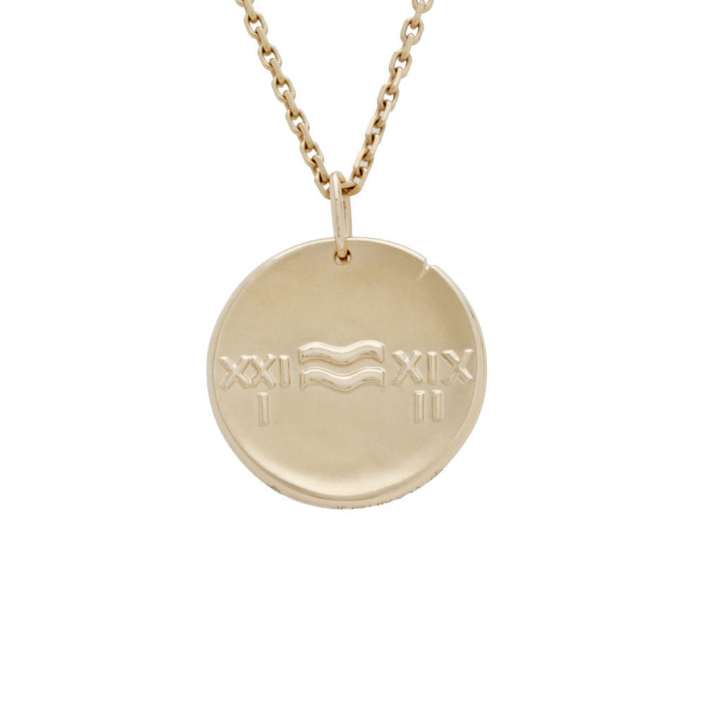 Van Cleef & Arpels Zodiac Aqualy (aquarius) Necklace 18K Yellow Gold