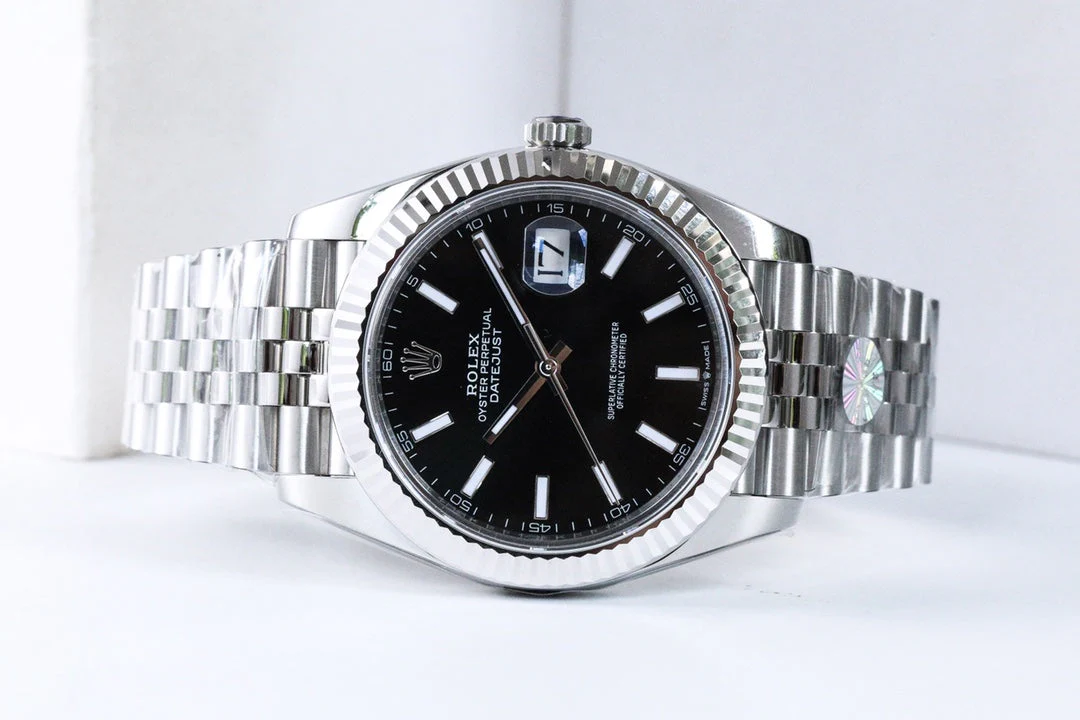 DATEJUST 36MM SILVER BLACK DIAL