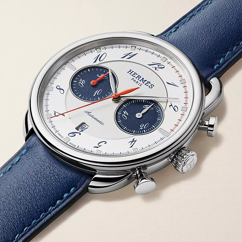 HERMES Arceau Chronographe watch, 42 mm