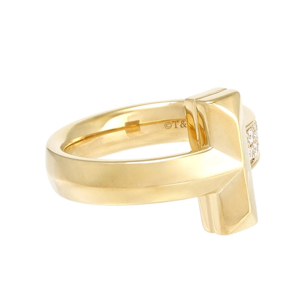 Tiffany & Co. Tiffany T One Ring 18K Yellow Gold Diamond 68171636