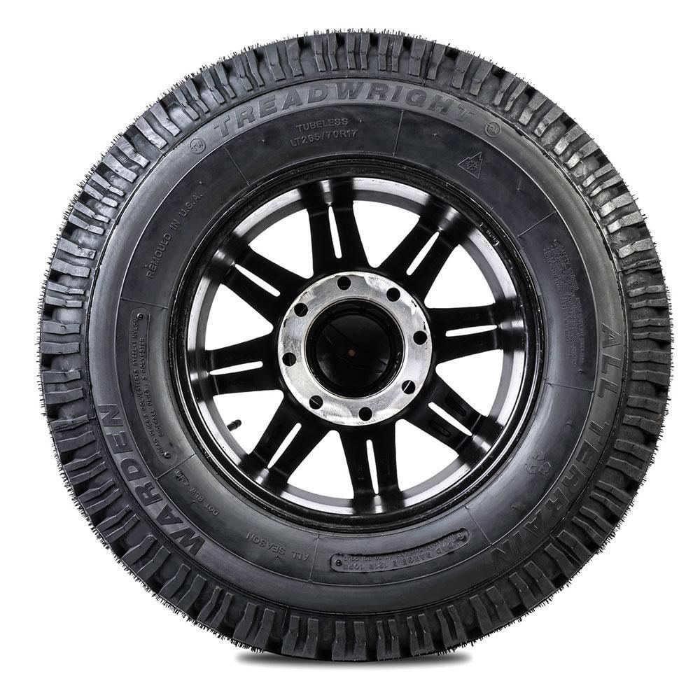 TreadWright WARDEN A/T LT 245/75R17 10 PLY Remold USA Premiere Wear 50,000 miles Remold USA