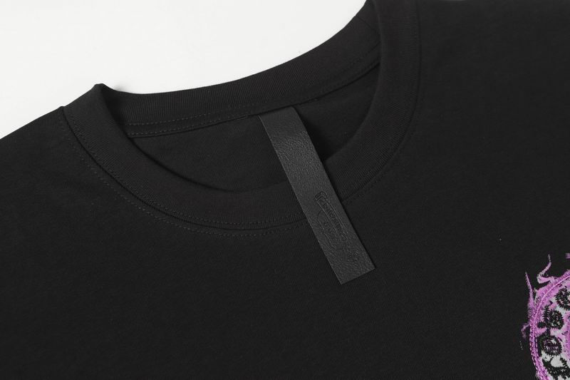 クロムハーツ 半袖Tシャツ  コピーホースシューロゴ バックプリント メンズ レディース コットン Chrome Hearts