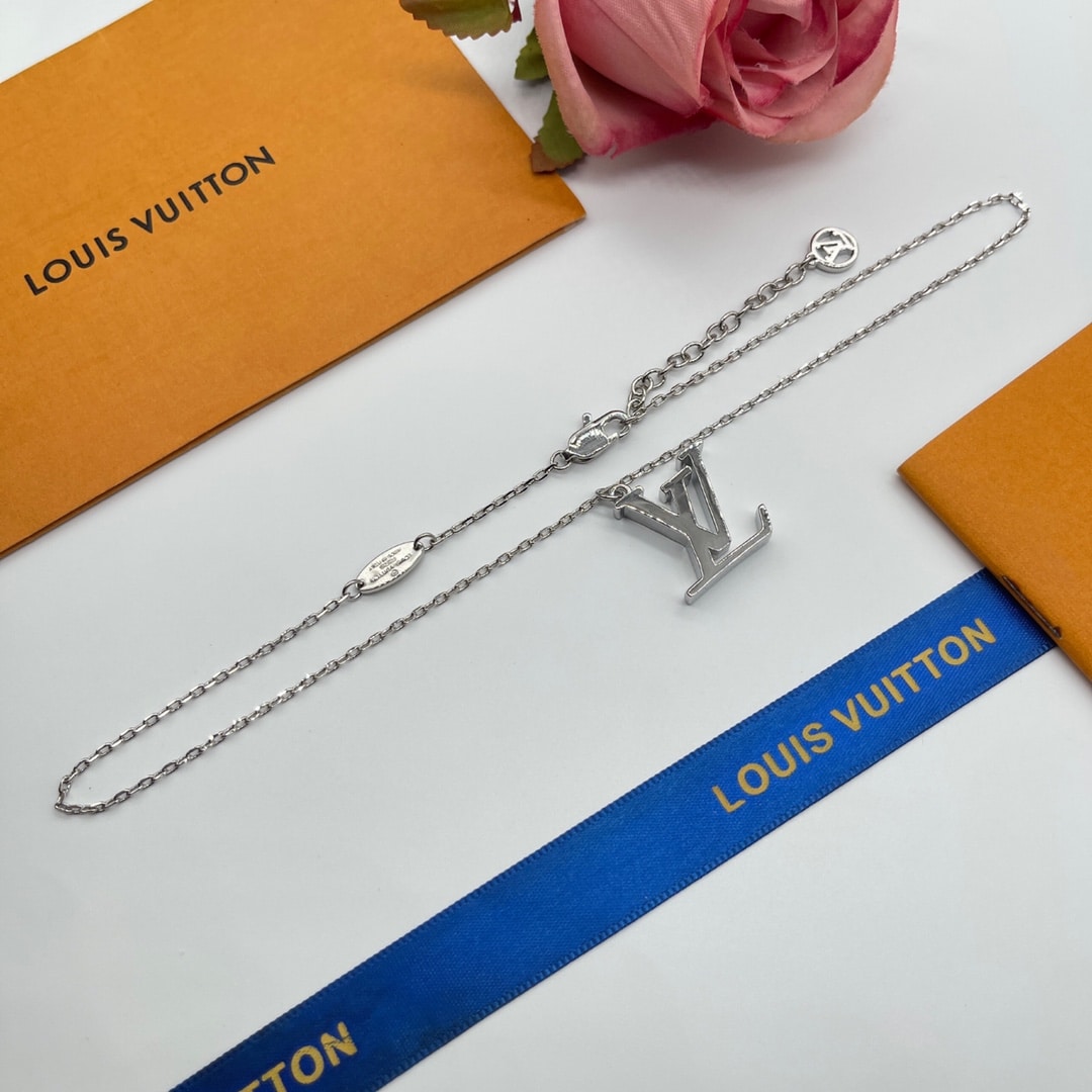 Louis Vuitton Silver Necklace
