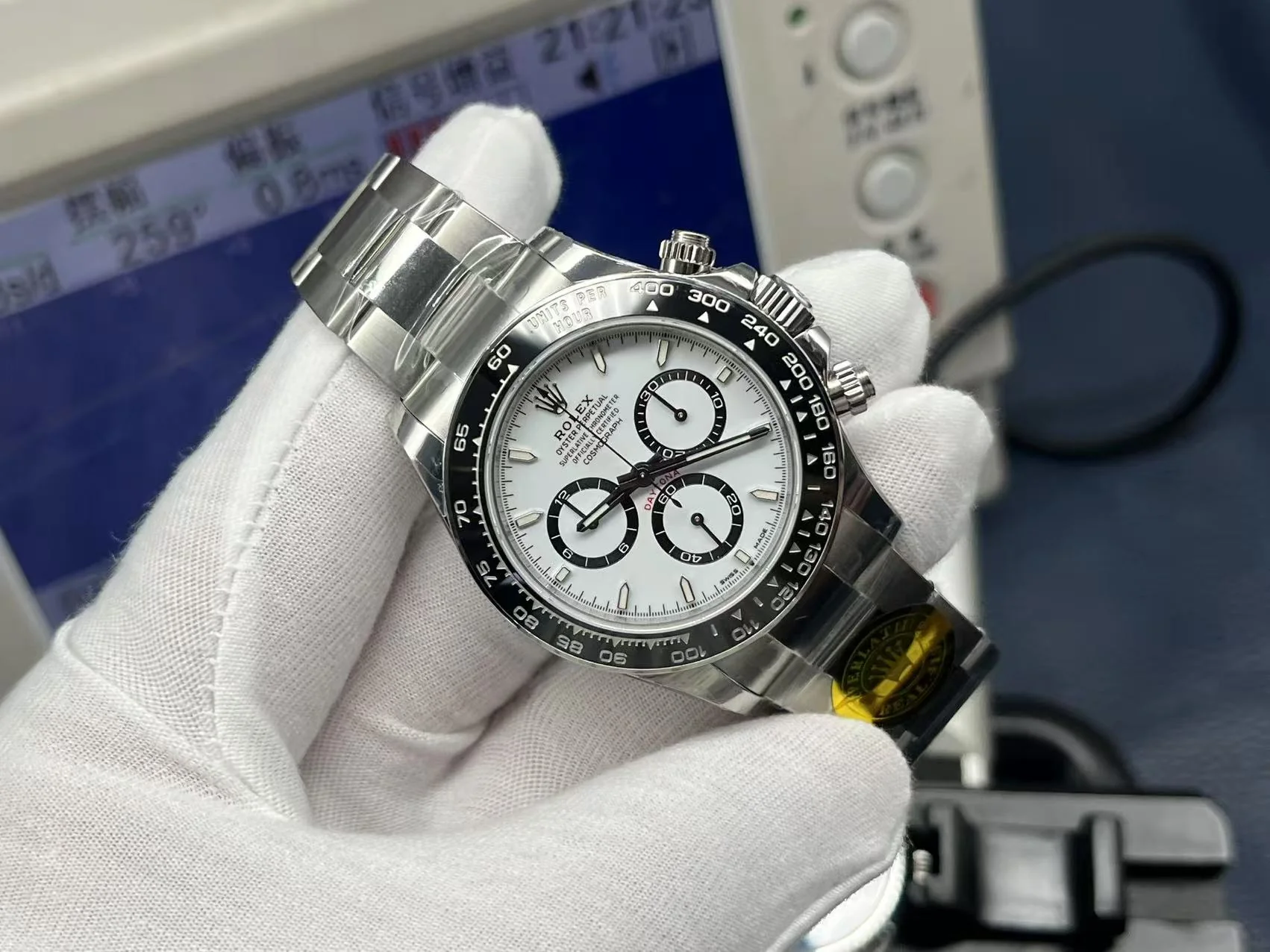 Rolex 25 Daytona 40mm Silver Black White