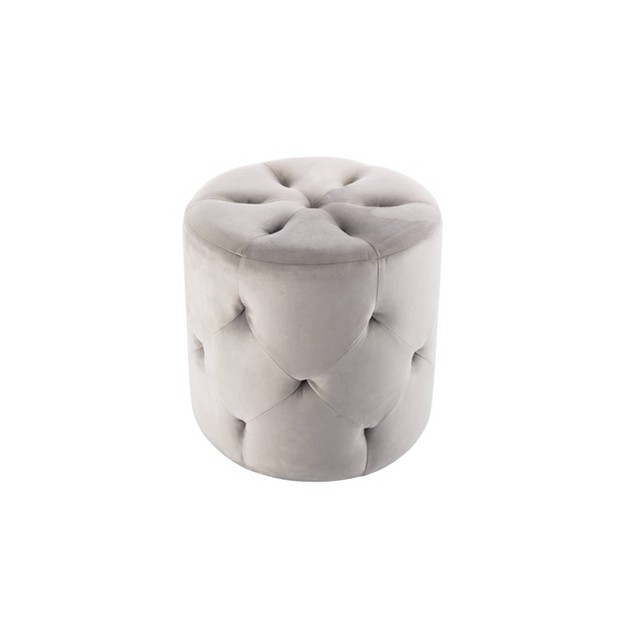 Round Pintucked Ottoman Wovenbyrd