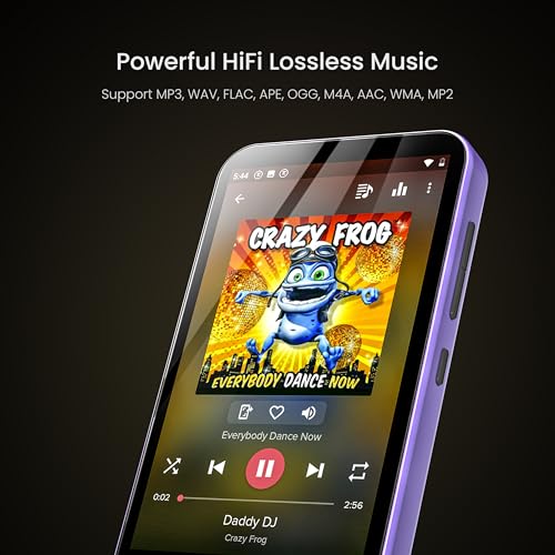 TIMMKOO 80GB Kids MP3 Player with Bluetooth, Parental Controls, Pre-Installed Spotify, Spotify Kids, Audible, 4