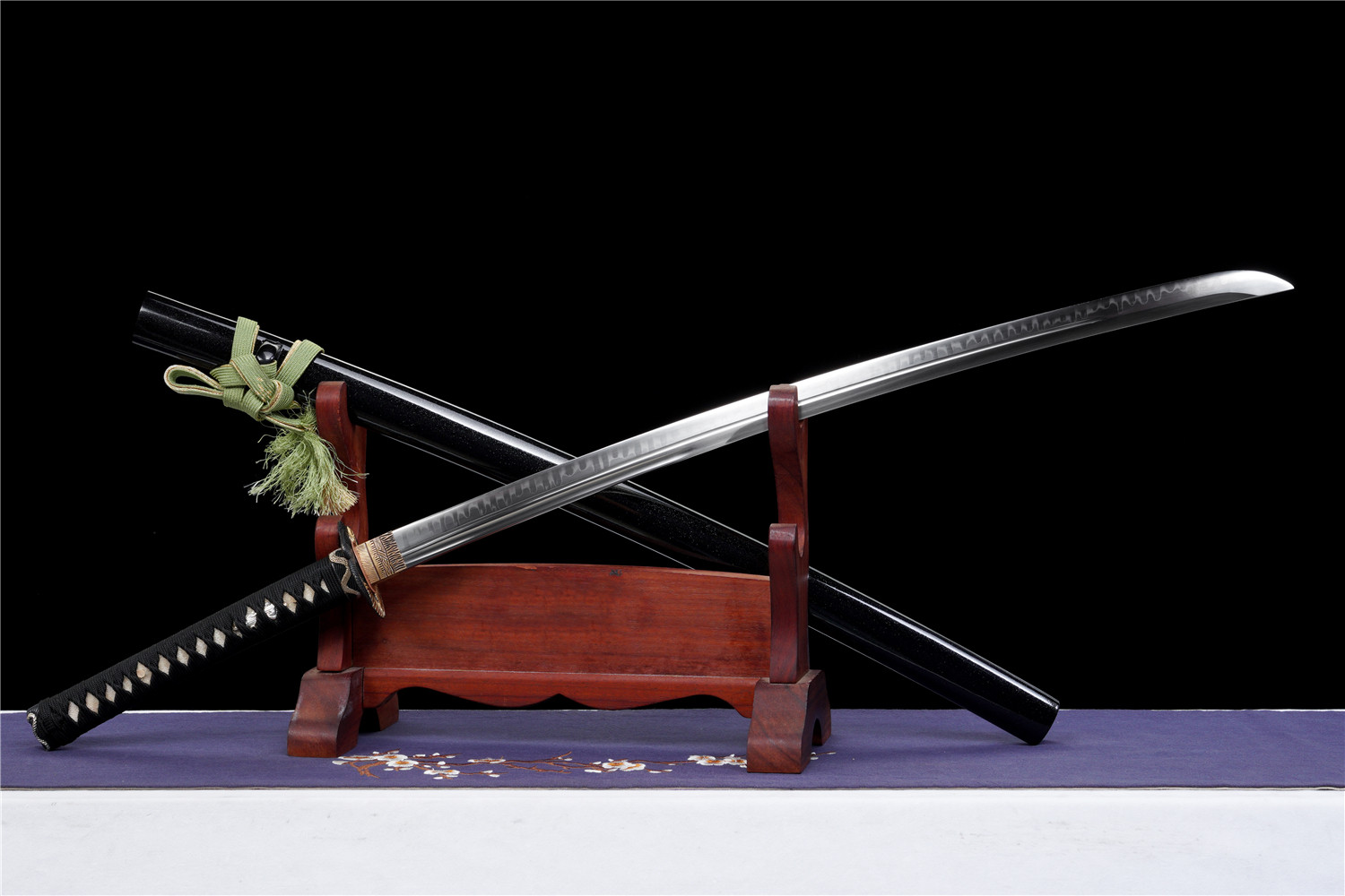 Hand-Forged T10 Carbon Steel Katana | Clay Tempered | Unokubi-Zukuri Blade | Snake Tsuba