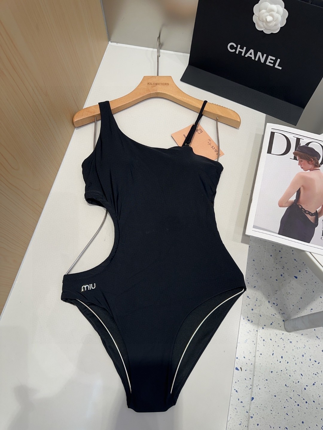 miumiu solid color swimsuit - cnluxepick