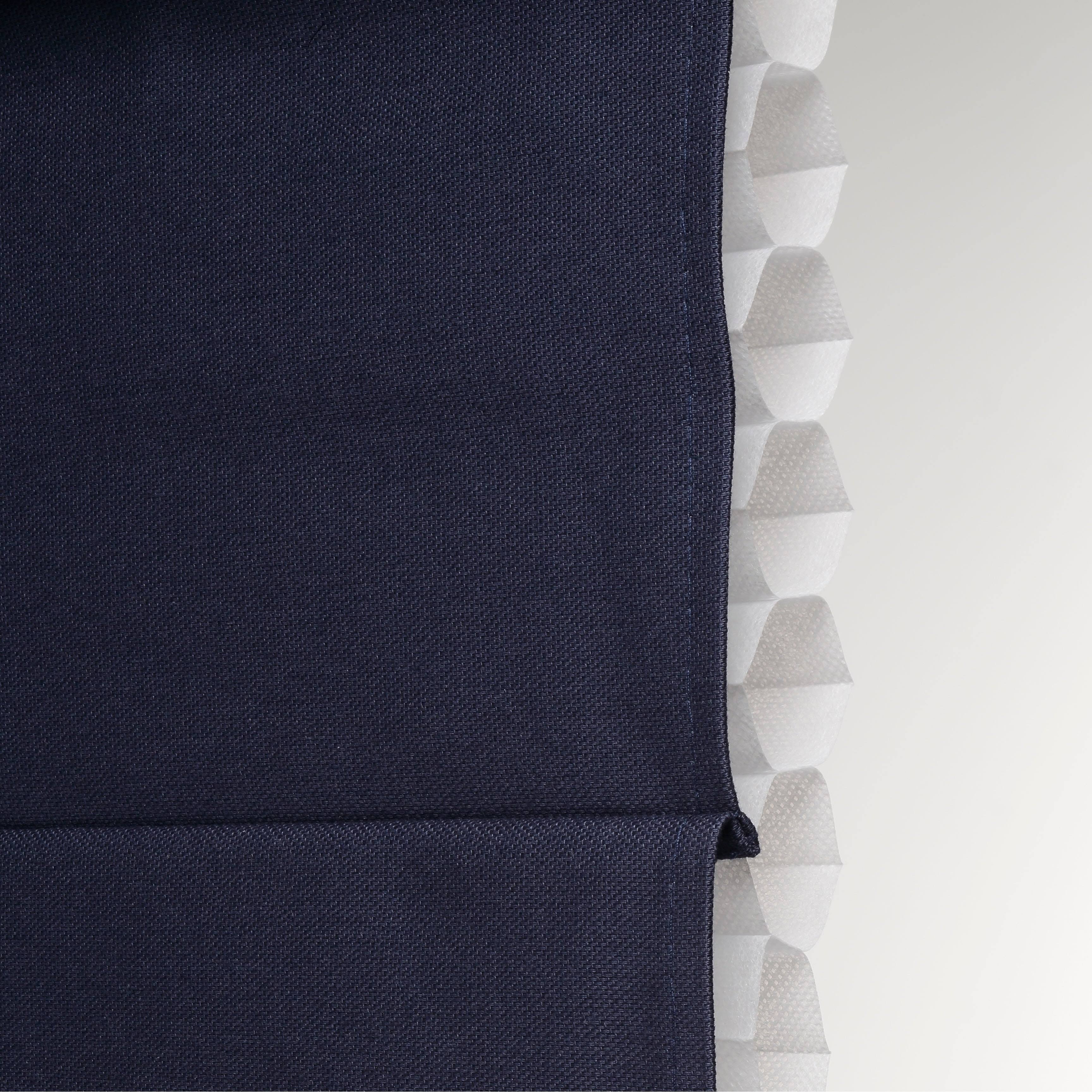 Taylor u0026 Olive Halfway Navy Insulating Cordless Roman Shade - 58 x 72