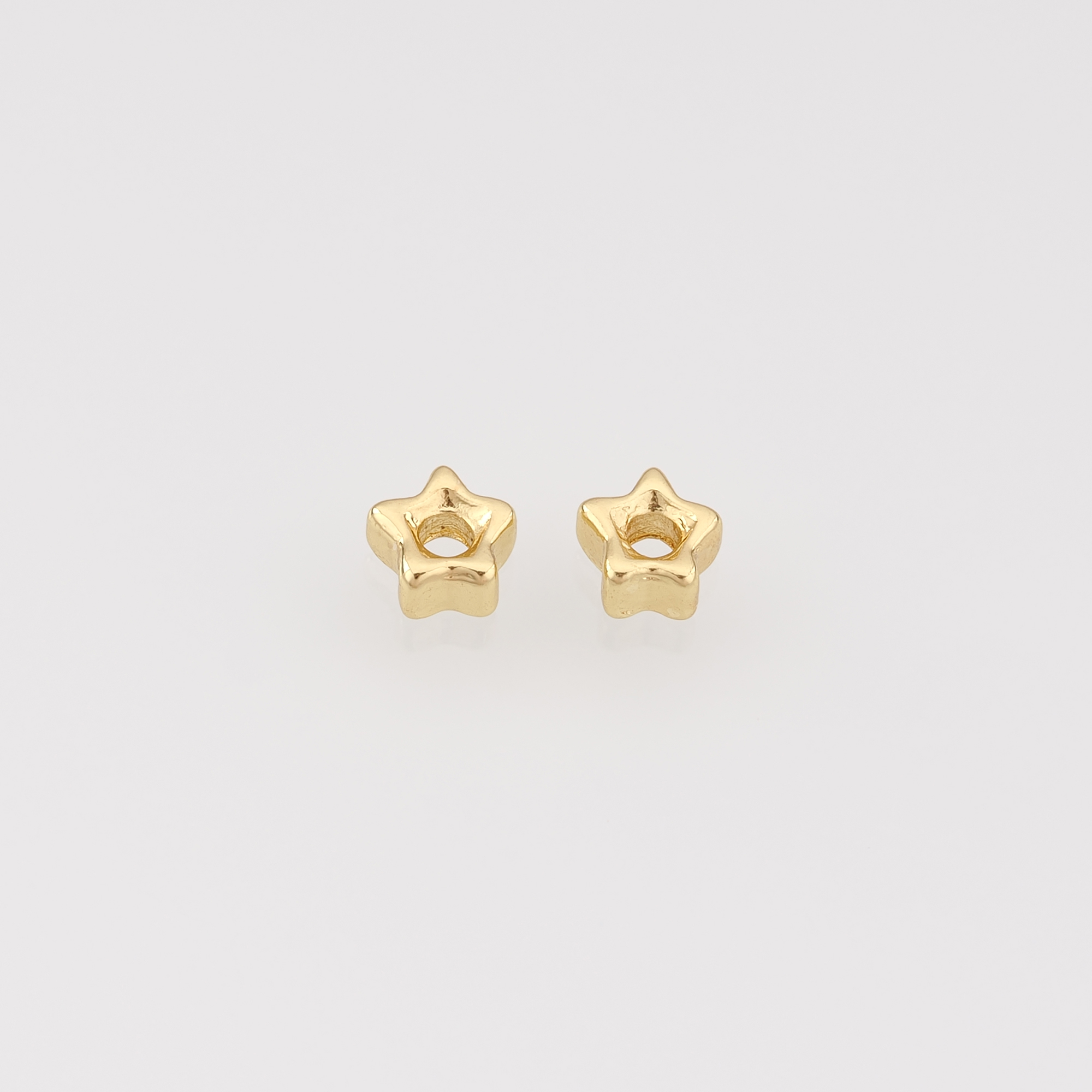 10Pcs 18K Gold Filled Star Spacer Beads,Celestial Spacer Beads,Necklace And Bracelet Making,DIY Jewelry Supply