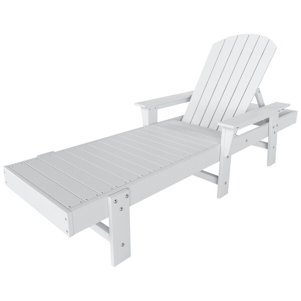 Polytrends Altura Poly EcoFriendly All Weather Reclining Chaise Lounge with Arms