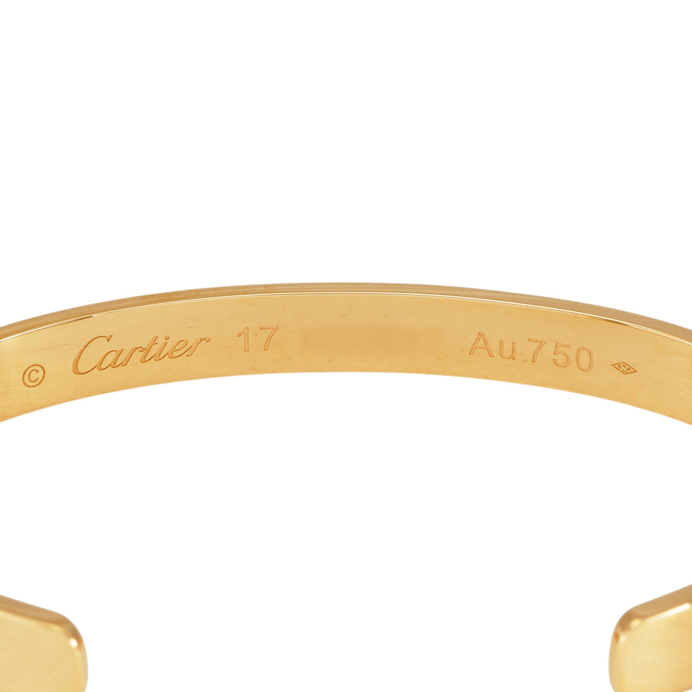 Cartier Love Open Classic Model Bracelet 18K Yellow Gold B6032400