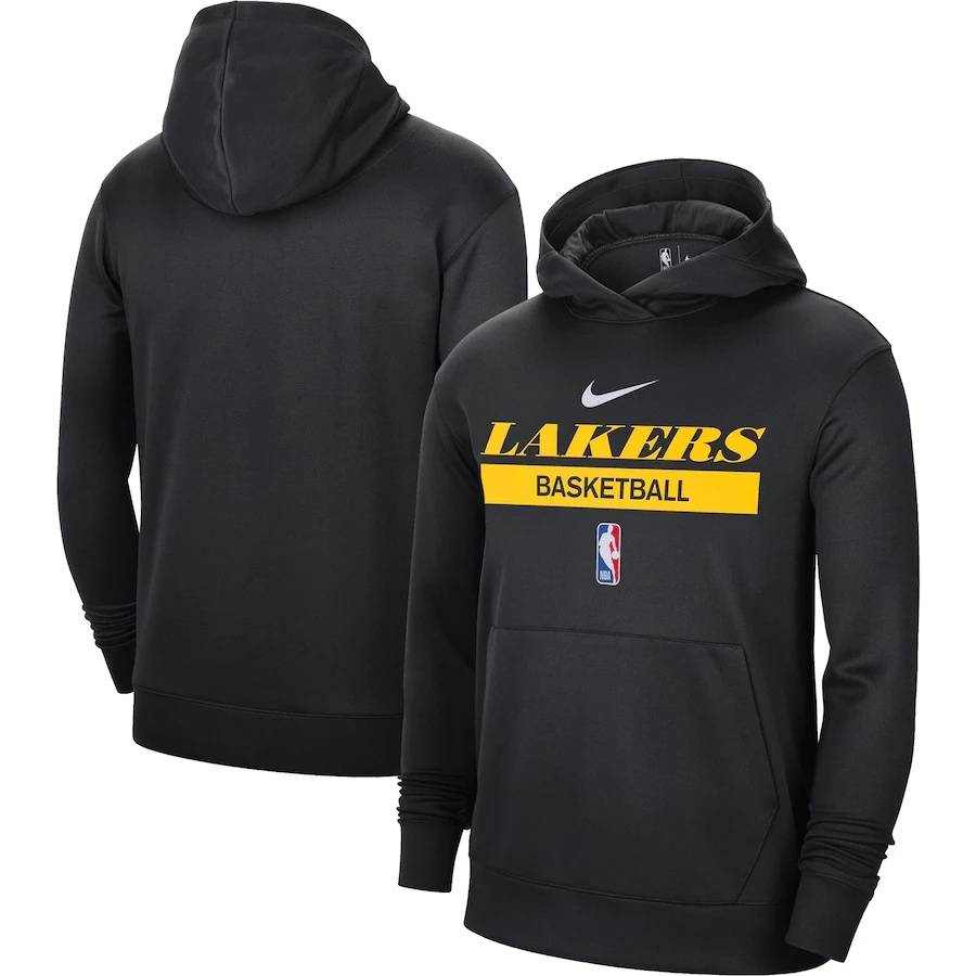 Men's Los Angeles Lakers 2022/23 Spotlight On-Court Practice Performance Pullover Hoodie